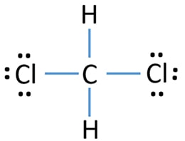 CH2Cl2 dichloromethane lewis structure